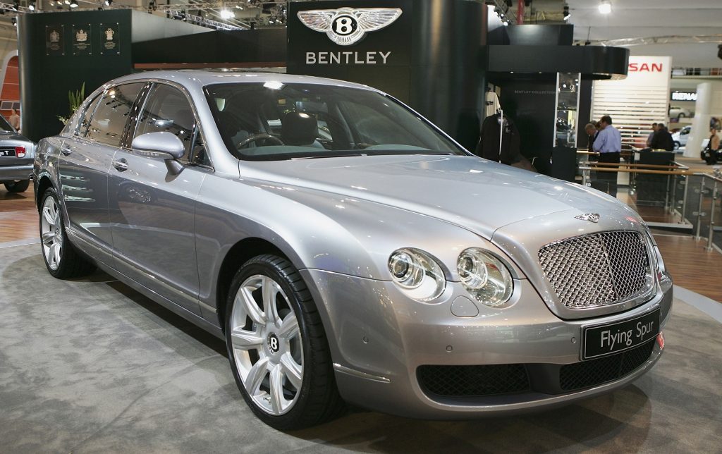 A Silver Bentley Flying Spur like this is one of 7 Cheapest Cars That Will Do 200 MPH