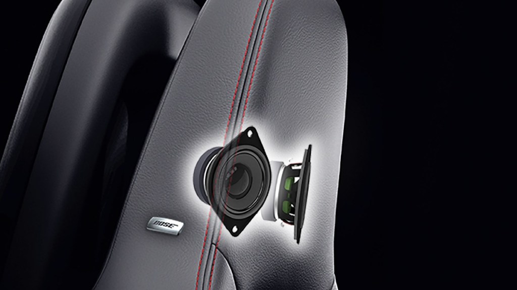 the bose UltraNearfield speakers that are placed in the headrest and help make the Bose SeatCentric system unique