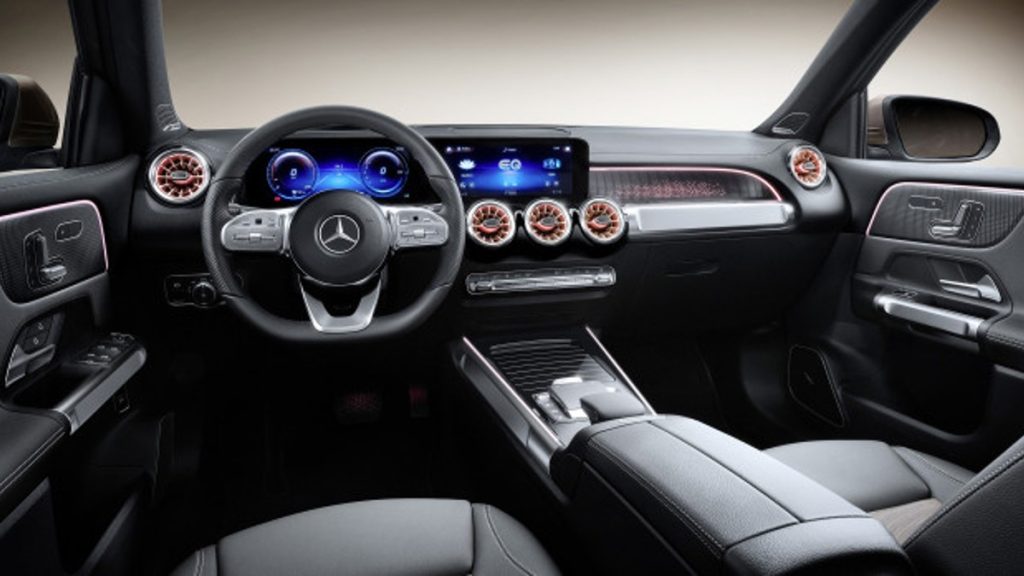 Cabin of the Mercedes-Benz EQB
