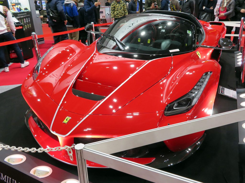 Ferrari LaFerrari at a Japanese auto show
