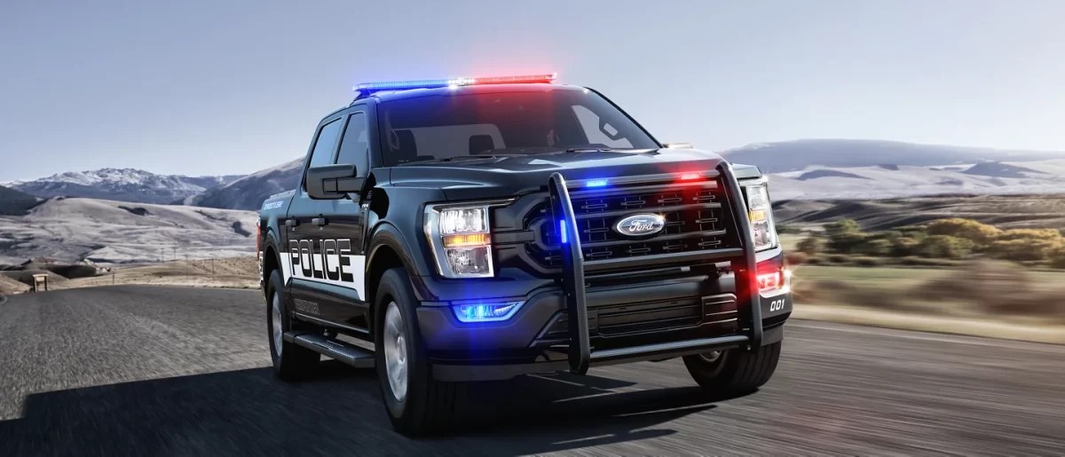 The Ford F-150 Police Responder is the quickest police truck, Ford says. 