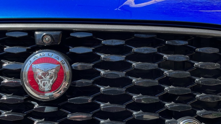 close up on Jaguar F-Pace Grille