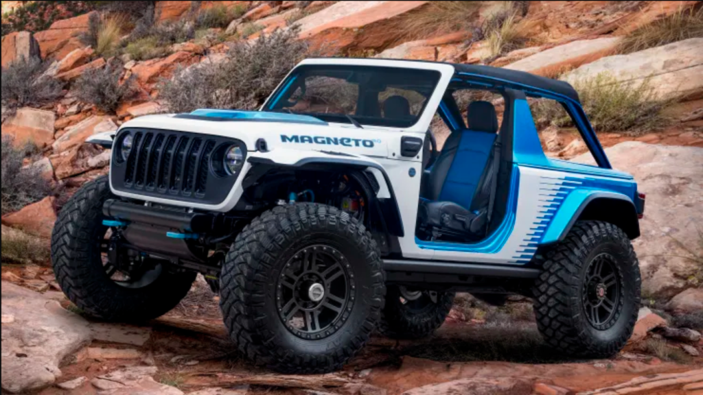 Jeep Magneto 2.0 concept in the dirt 