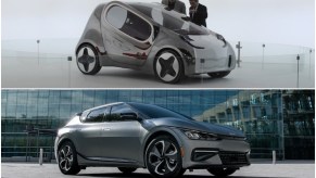 Kia Pop 2010 concept and 2022 Kia EV6