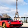 The Lamborghini Miura luxury sports car in Paris, France