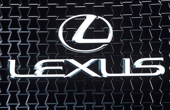 The Lexus logo on a vehicle grille seen at the 2017 North American International Auto Show in Detroit, Michigan