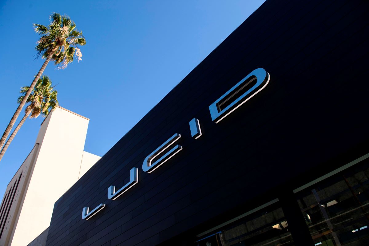 Lucid dealership in Beverly Hills, California