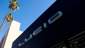 Lucid dealership in Beverly Hills, California