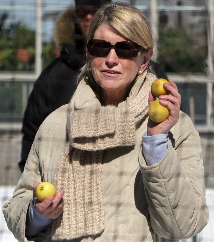 Martha Stewart with lemons