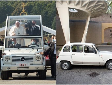 When Not in the Popemobile, Pope Francis Drives an Ancient 1984 Renault 4L