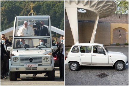 When Not in the Popemobile, Pope Francis Drives an Ancient 1984 Renault 4L