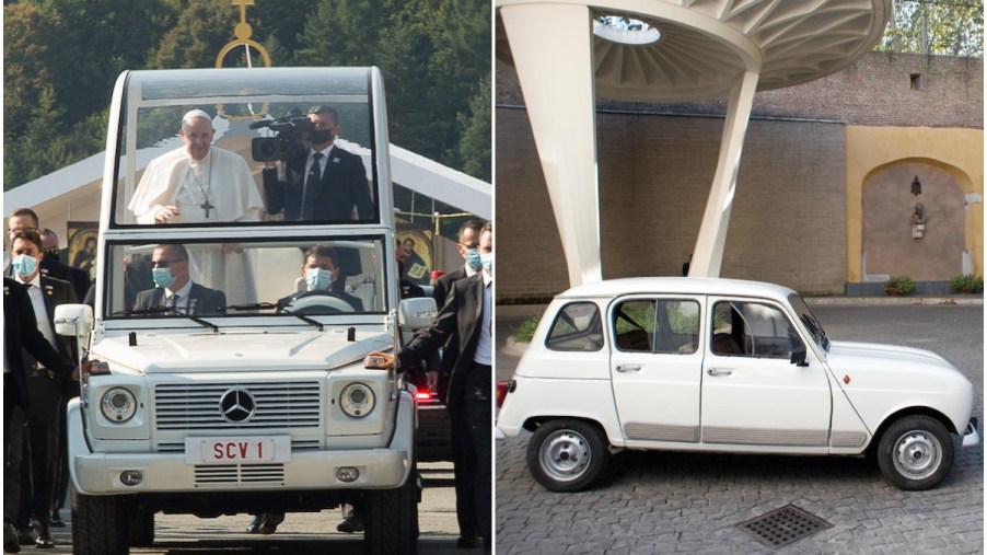 Popemobile Renault 4L Pope Francis