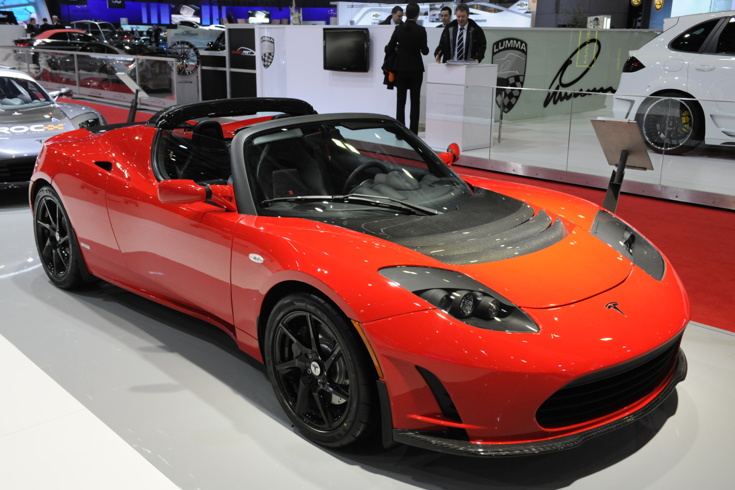 The Tesla Roadster electric vehicle