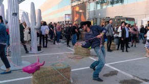 the atmosphere at the Tesla Cyber Rodeo.