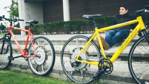 Two Superwheel bikes