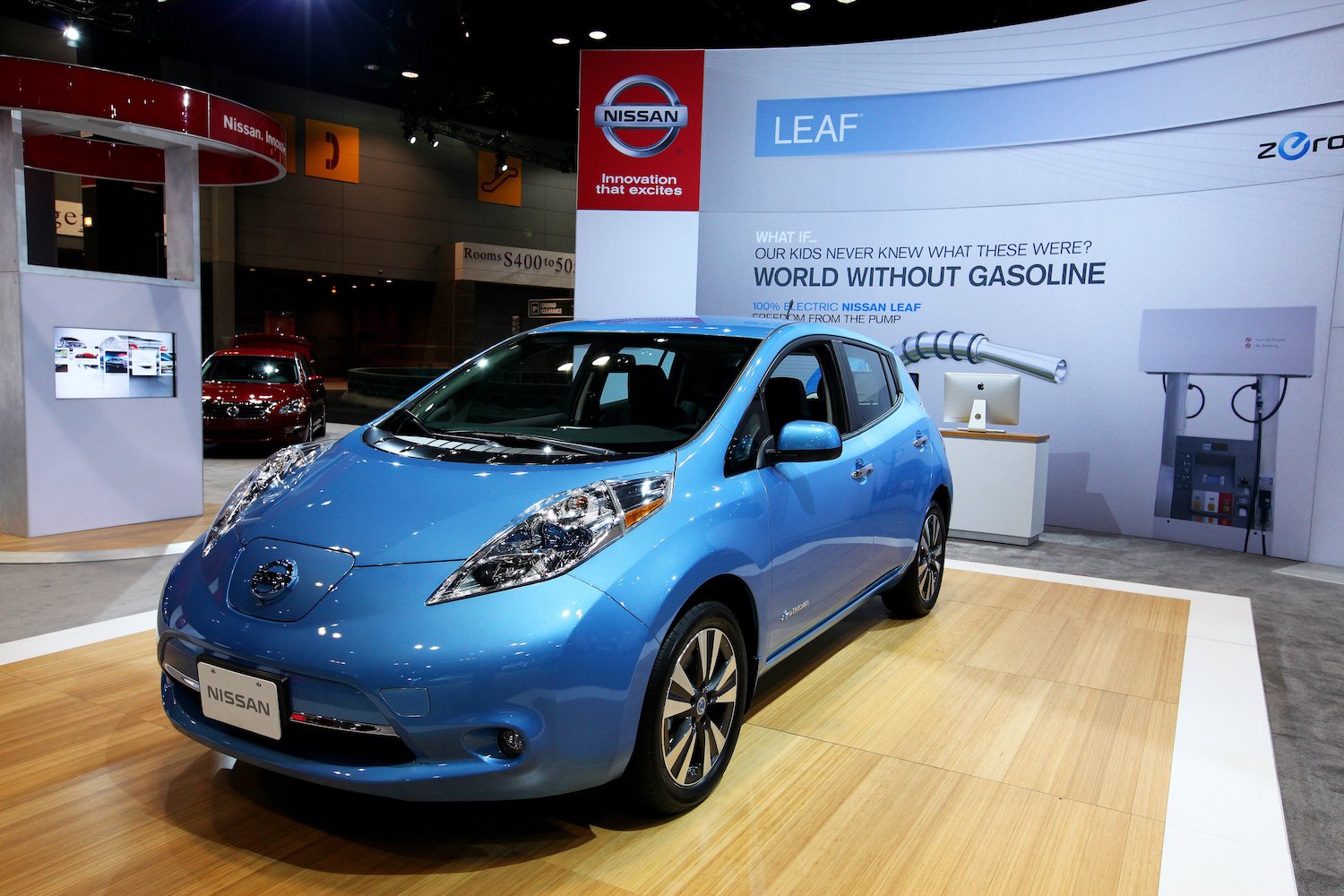 A first-generation Nissan Leaf