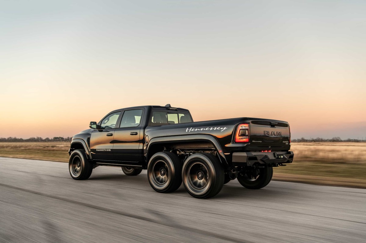 The new Hennessey truck, the 2022 Hennessey Ram TRX Mammoth 6x6.