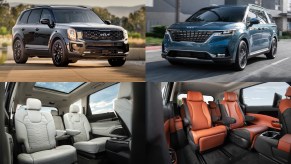 The 2022 Kia Telluride SUV and the Kia Carnival MPV