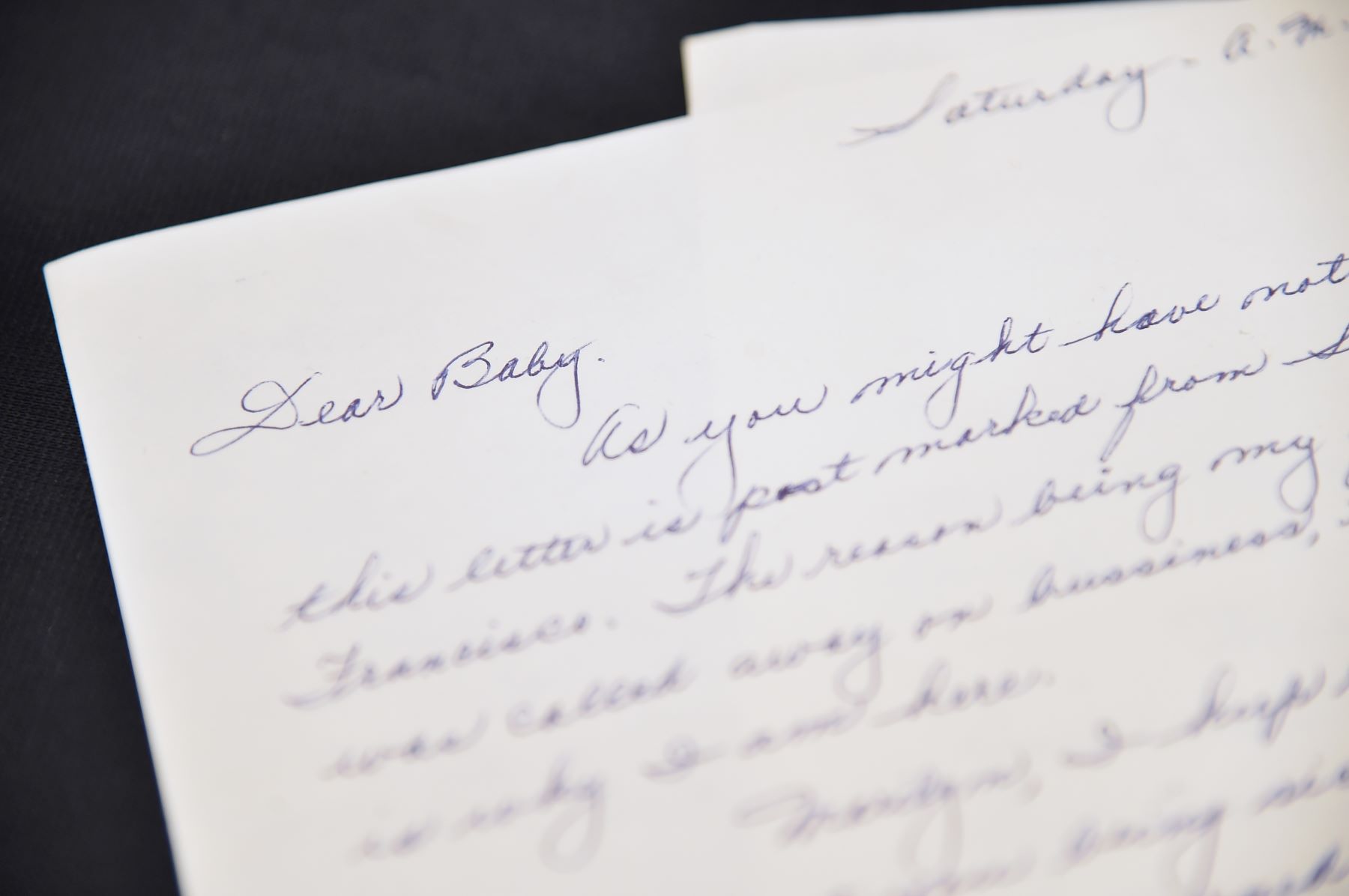 A love letter written by John DiMaggio for Marilyn Monroe