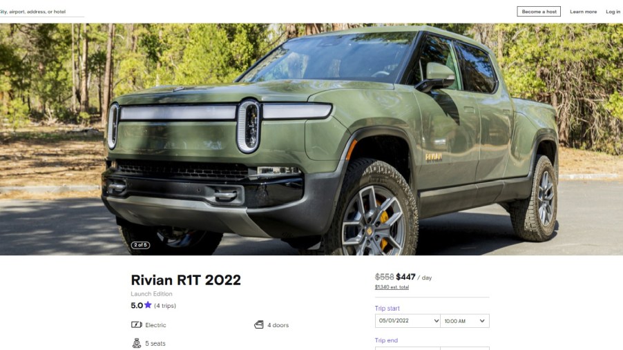 Can't Buy a Rivian R1T Electric Truck? Rent one!