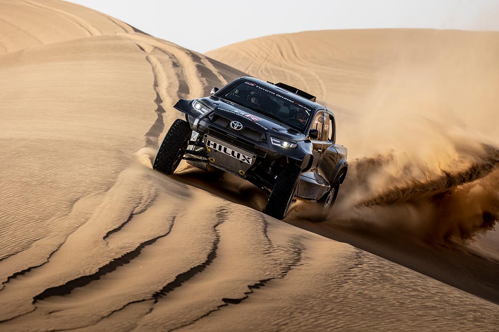  A Toyota Hilux racer could be the ultimate pre-runner style truck.  