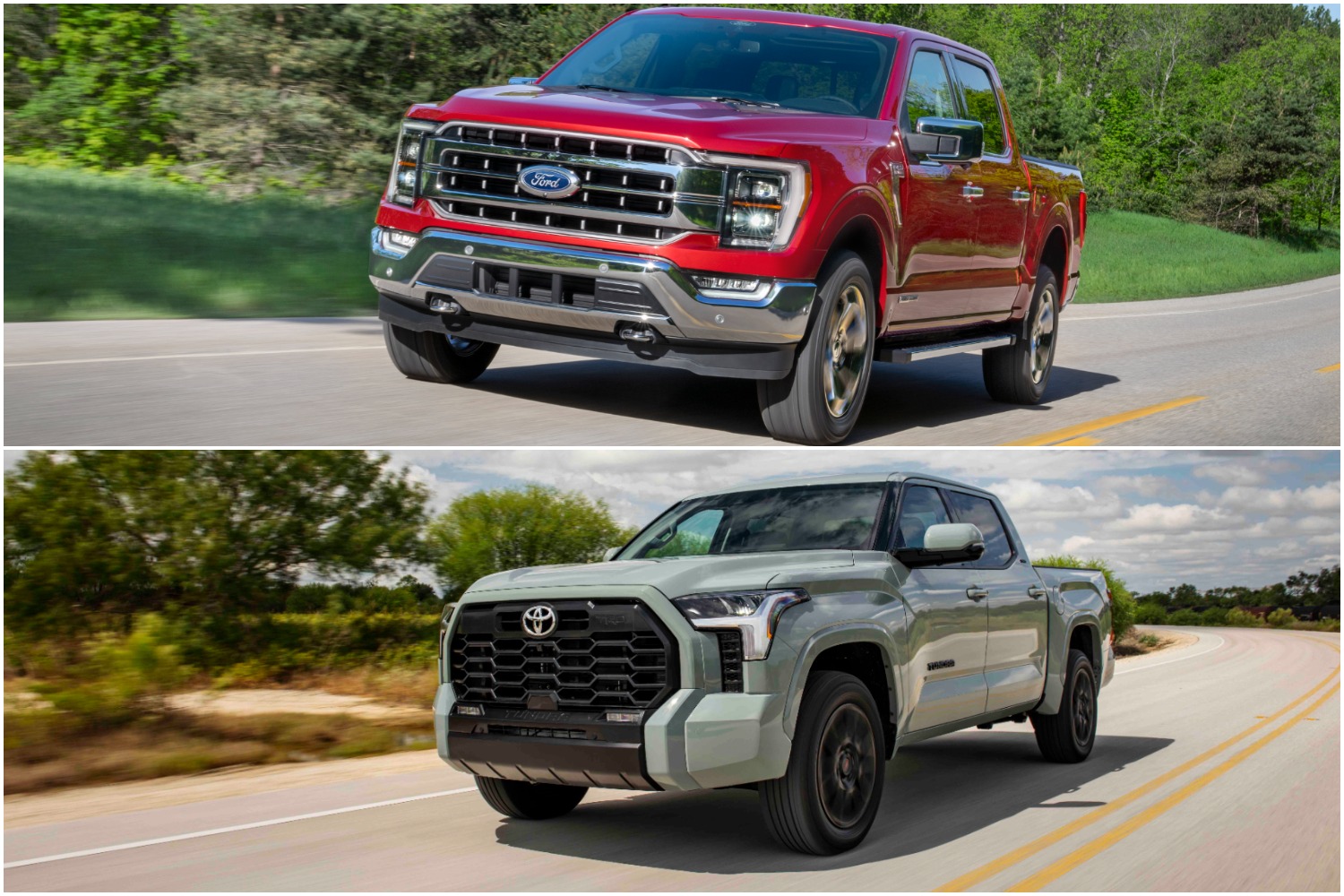 Comparing the 2021 Ford F-150 and 2022 Toyota Tundra
