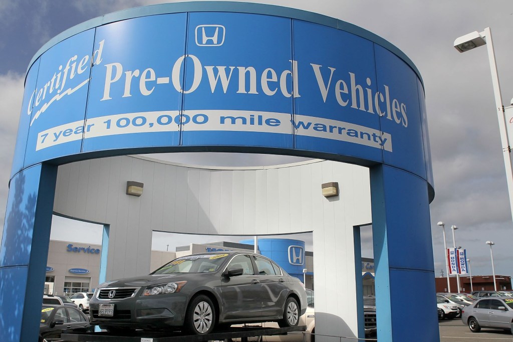 A used Honda Accord midsize sedan displayed at the Honda of El Cerrito dealership