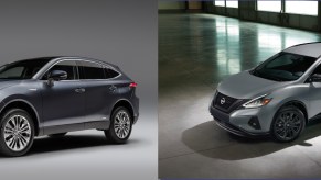A Toyota Venza and a Nissan Murano