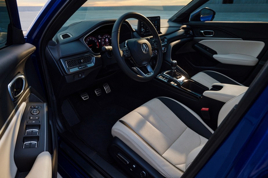 The interior view of the 2023 Acura Integra.