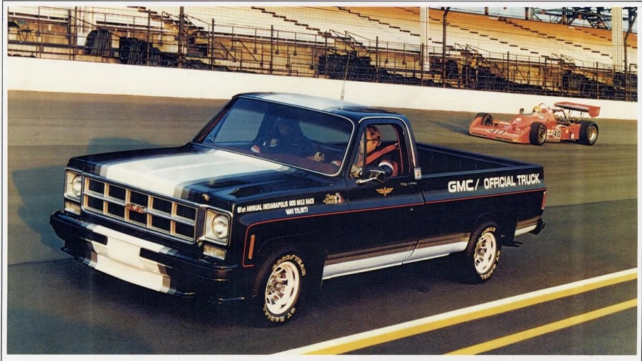 A vintage ad of a GMC Pace truck
