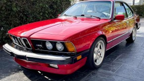 Red 1987 BMW M6 classic vintage collectors auction on cars and bids
