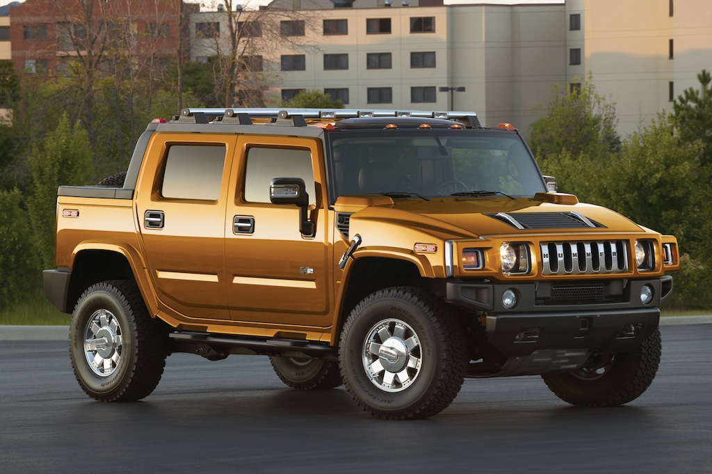 The Hummer H2T looked cool, but it failed at truck stuff because of its mini bed. 