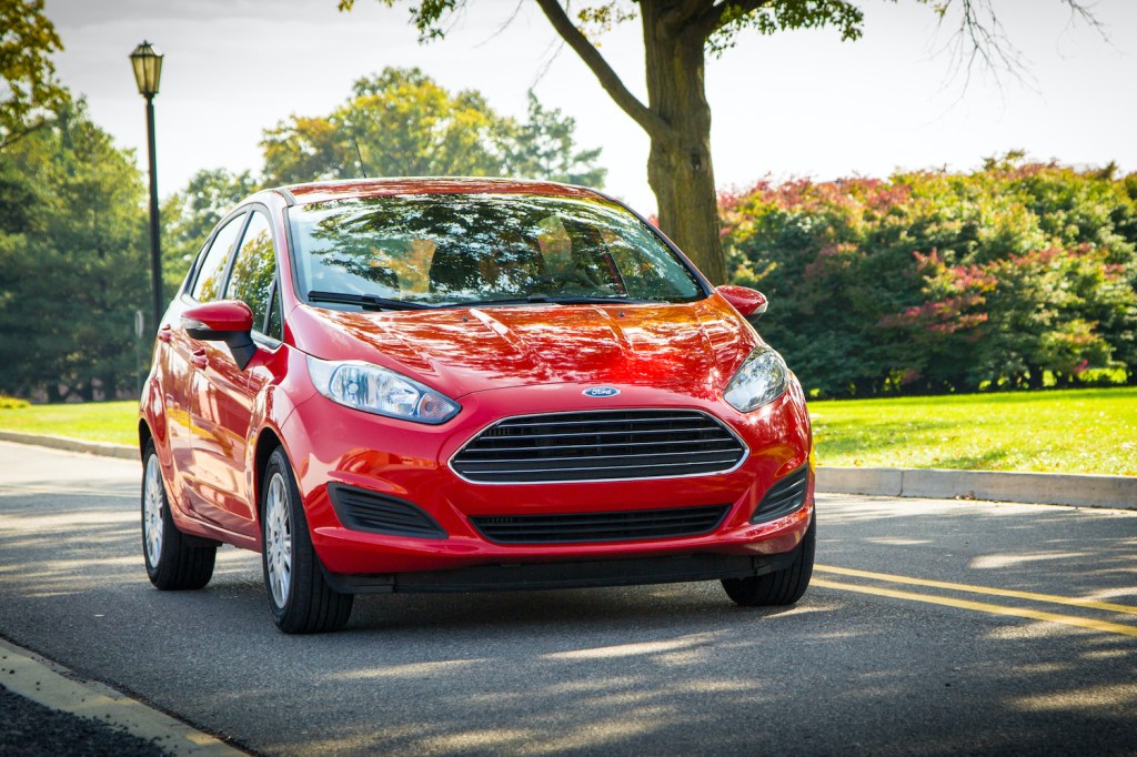 2011 Ford Fiesta in red