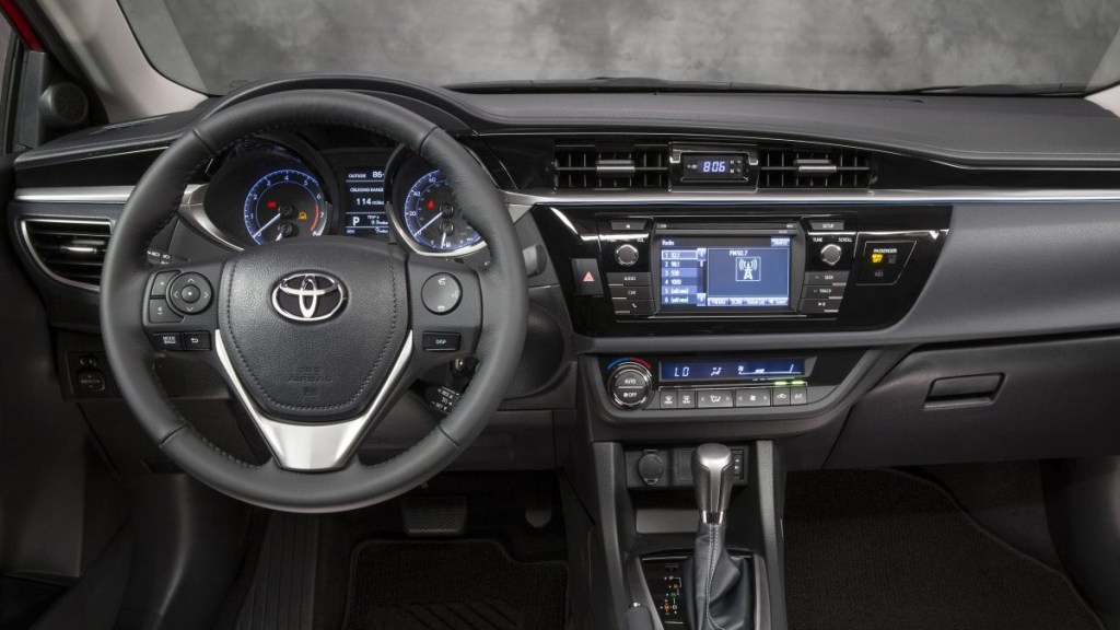 the interior of a used 2016 toyota corolla s, a pleasant and spacious place to spend time