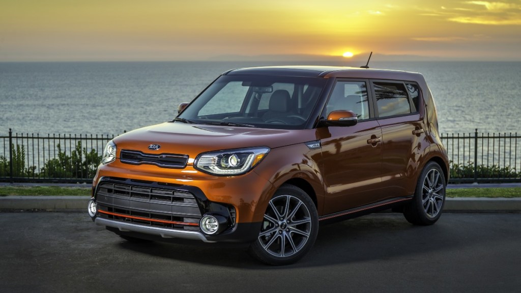 a unique 2017 kia soul, a more suv like compact car which can be had for under $15,000