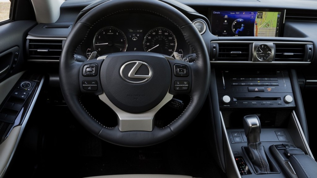 The interior of a 2019 lexus is blackline, which is a luxurious place to spend time