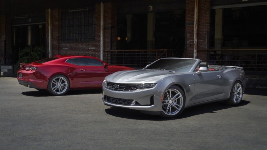 two 2021 chevrolet camaro models, stunning examples of a new performance car