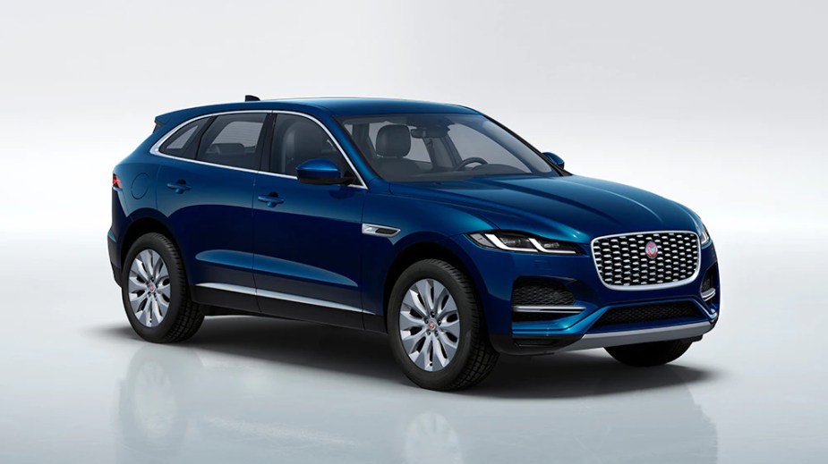 The 2022 Jaguar F-Pace  SUV comes complimentary maintenance. 