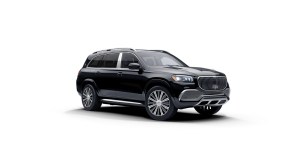 A black Mercedes-Maybach GLS