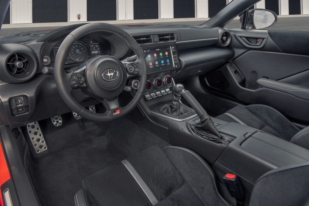 An interior shot of the 2022 Toyota GR86