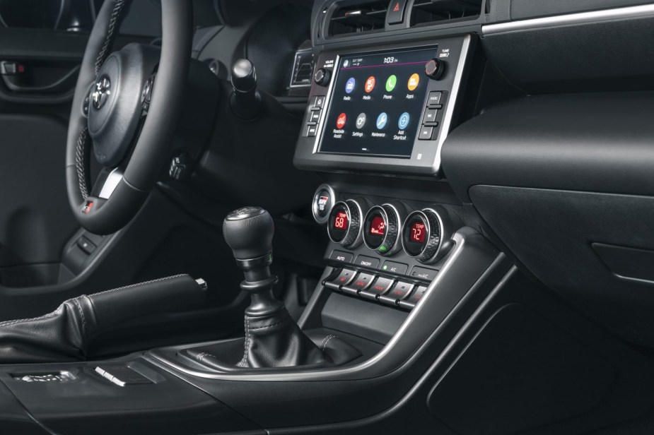 2022 Toyota GR86 shifter console