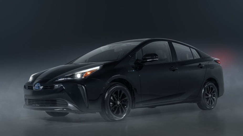 the new 2022 toyota prius nightshade.  another one of the best cars of 2022