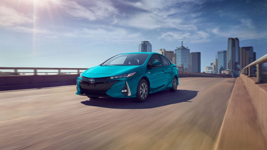 Best deals on new sedans in May like this 2022 Toyota Prius Prime