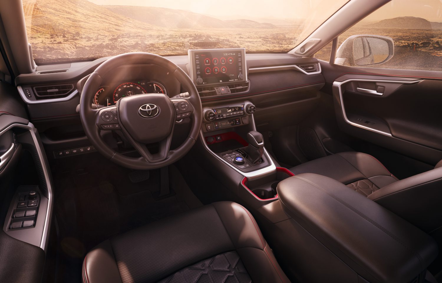 2022 Toyota RAV4 Off Road interior in black