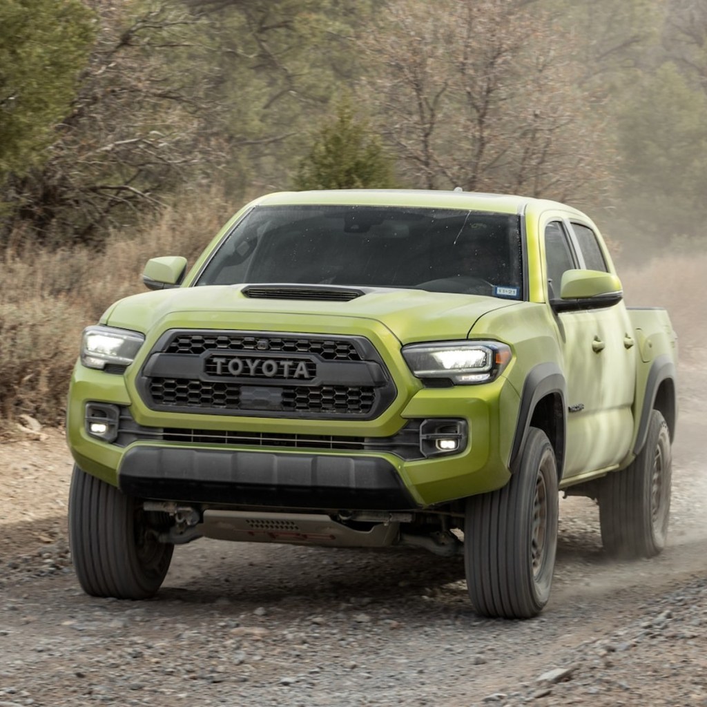 The 2022 Toyota Tacoma is a compact truck that has high resale value. 