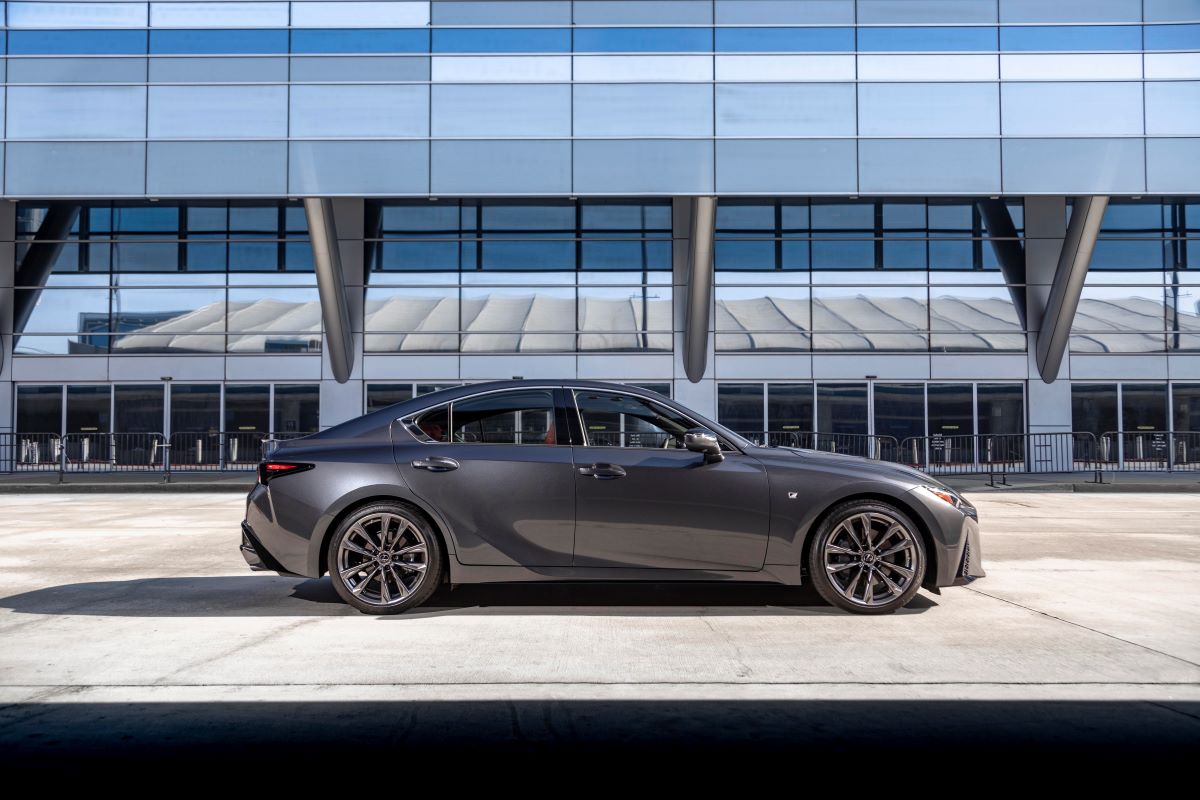Grey 2022 Lexus IS sports sedan