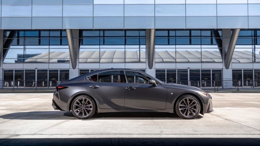 Grey 2022 Lexus IS sports sedan