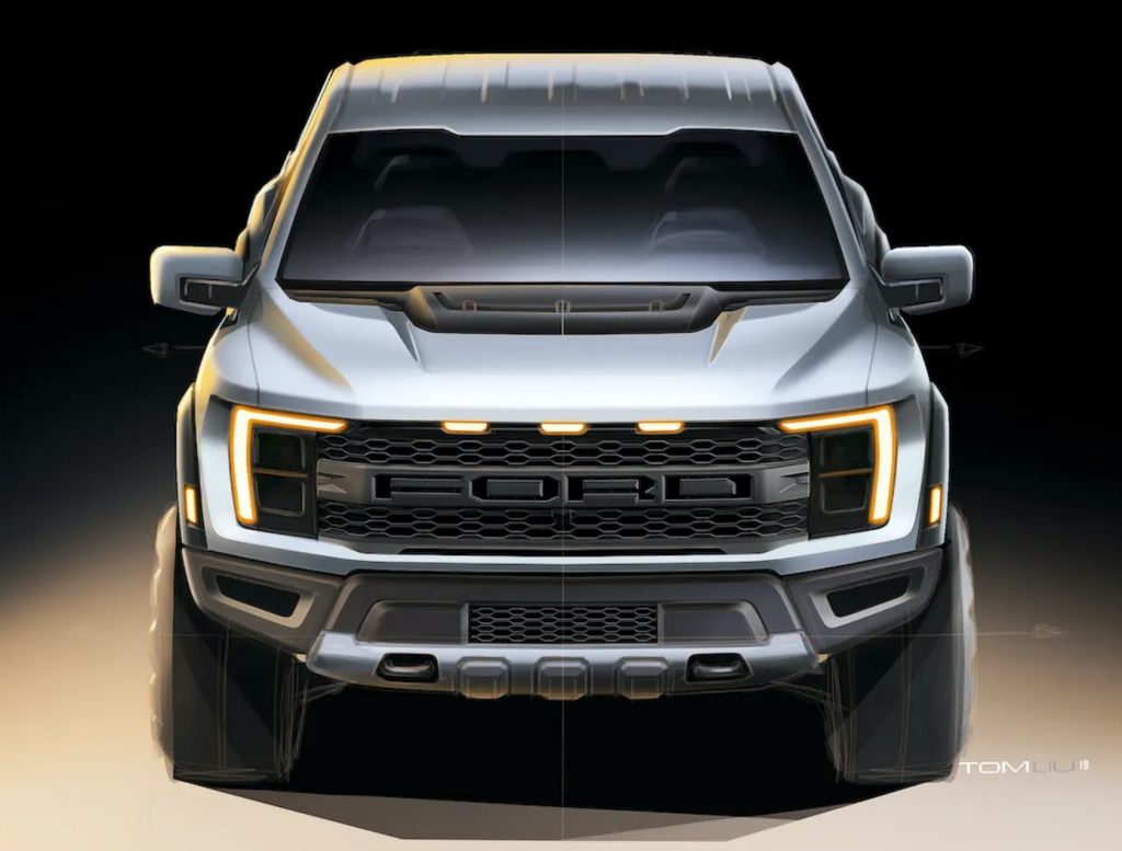 2023 Ford Raptor R design sketch