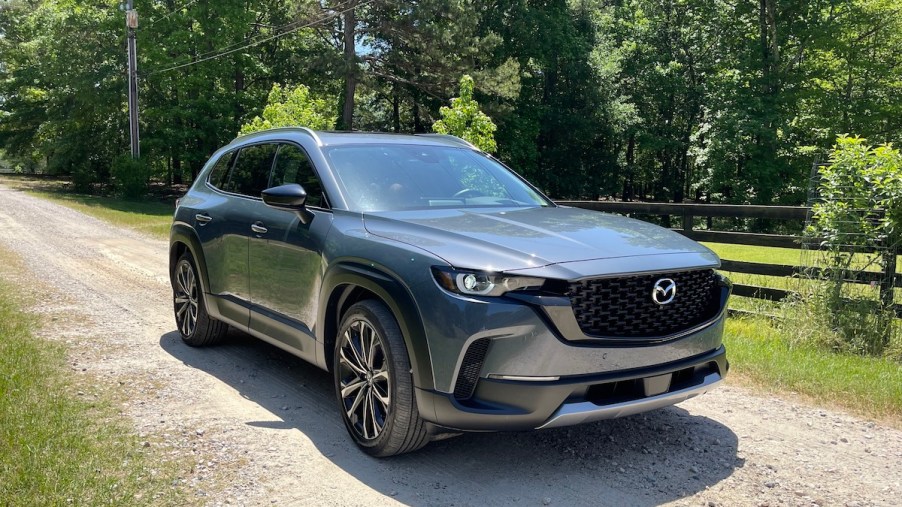 2023 Mazda CX-50 on a dirt road