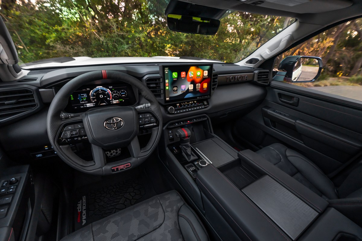 Interior of the 2023 Toyota Sequoia